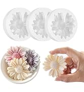 KCKHFA Daisy Flower Silicone Candle Mold, Moldes para Velas for Candles, Handmade Soaps, Bath Bom...