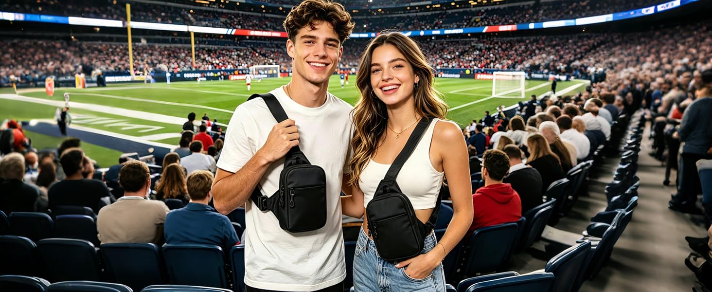 Vpoofree Mini Sling Bag for Men and Women,Small Anti Theft Crossbody bag