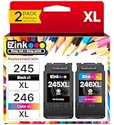 245XL 246XL Ink Cartridge Replacement for Canon 245XL 246XL Combo Pack for Canon Ink 245 and 246 ...