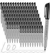 Permanent Markers, Ultra Fine Point, Black, 100 Count, 0.4mm, Fine tip permanent marker set, quic...