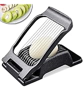 BIBURY Egg Slicer, Egg Cutter for Hard Boiled Eggs, Heavy Duty Aluminium Slicer for Egg Mushroom ...