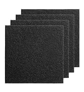 Meegood 4Pcs Activated Carbon Filter Replacement with Pet Waste Trash Can, 6 x 6 Inch Replacement...