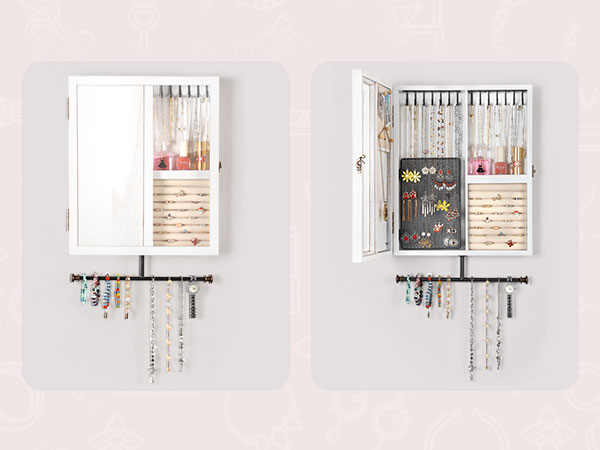 Wall Mounted Jewelry Organizer