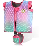Mambobaby Kids Swim Vest Built-in Detachable Buoyancy Boards Toddler Swim Jacket Toddler Floaties...