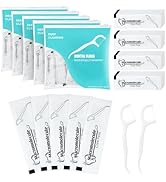 Individually Wrapped Dental Floss Picks Bulk Disposable Flossing Sticks Teeth Cleaning and Oral C...