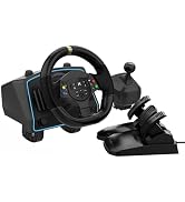 DOYO Gaming Steering Wheel with Pedals and Shifter, 1080° Degree Universal Usb Sim Racing Wheel, ...