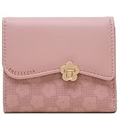 Leather Coin Purse Cute Flower Clasp Wallet Women RFID Blocking Credit Card Wallet Change Pouch G...