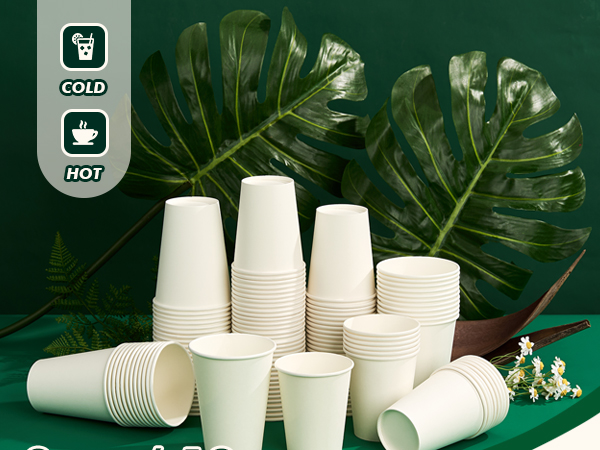 disposable paper coffee cups