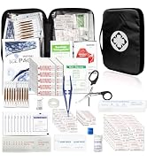 300Piece Travel First Aid Emergency Kit Home Essentials Hiking Survival Essential Kit for Outdoor...