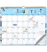 2026 Calendar, 18 Month Wall Calendar from January 2026 to June 2027, 14.5" x 11.8" Large Monthly...
