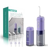 VOYOR-HEALTH Portable Water Flosser Cordless, Mini Travel Oral Irrigator with Telescopic Water Ta...