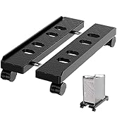 Adjustable Mobile CPU Stand, Ventilated Computer Tower Stand with 4 Caster Wheels Fits Most PC To...