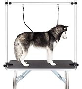 Donext 36" Dog Grooming Table, Adjustable Grooming Tables at Home With Arm/Noose/Mesh Tray, Maxim...