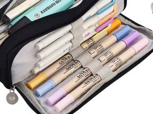 iSuperb Pencil Case 3 Compartments Pencil Pouch for Kids Teen Girls Boys Student