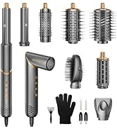 8 in 1 Hair Styler Set & Hair Dryer Brush, 110,000 RPM High-Speed Negative Ionic Foldable Hair Dr...