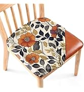 NYZE Stretch Dining Chair Seat Covers Set of 4, Removable Washable Chair Seat Protector, Soft Ela...