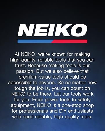The NEIKO logo above text about the brand. Text reads: NEIKO.