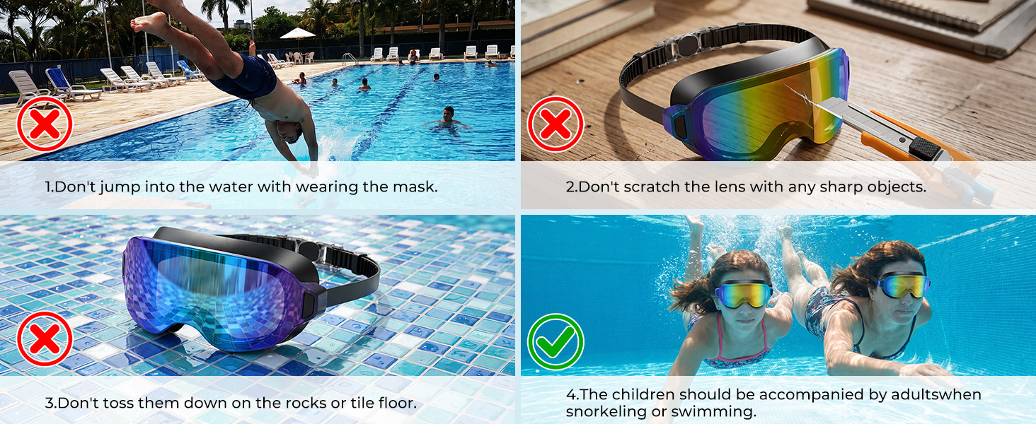 Youth Swim Goggles Girls Boys