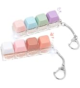 Keyboard Clicker Fidget 2pcs Keyboard Fidget Toy Silent Clicker Fidget Keychain Clicky Keyboard F...