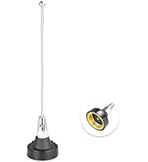 Boobrie UHF 400-520MHz NMO Antenna, 7 inch UHF Radio Antenna NMO Connection for Motorola/Hytera/K...