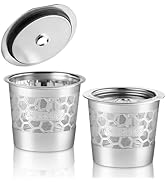 2-Pack 304 Stainless Steel Reusable K-Cup Pods Coffee Filters for Keurig K-Express, K-Elite, K-Du...