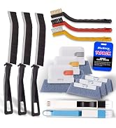 Window Track Cleaner Tools Set, 14 PCS Window Groove Cleaning Brush Kit for Sliding Door, Sill, T...