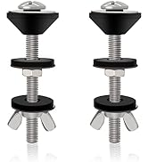 2PCS Universal Toilet Tank to Bowl Bolts, Heavy Duty Toilet Tank Replacement kit, Stainless Steel...