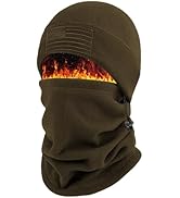 voofly Winter Beanie Hat Scarf Set for Men Women, Fleece Beanie Windproof Neck Warmer Gaiter Cold...