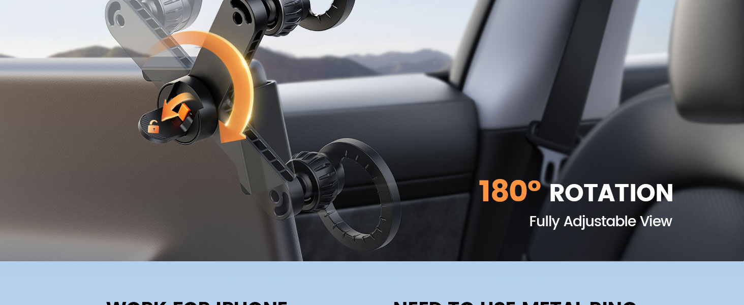 180° ROTATION - Fully Adjustable View