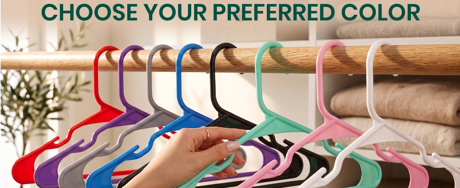 White Plasitc Hangers