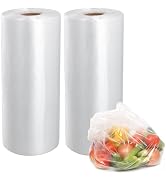 PAPRMA 10" x 14" Plastic Produce Bag 800 Counts, Food Storage Bags 400pcs on a Roll Clear Produce...