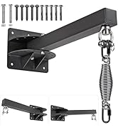 SELEWARE Wall Mount Heavy Bag Hanger Heavy Duty Punching Bag Hanger Adjustable Boxing Bag Bracket...