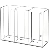 KOTEMON Acrylic Cup and Lid Holder, 3 Compartment, Disposable Coffee Cup Dispenser Cup Storage Or...