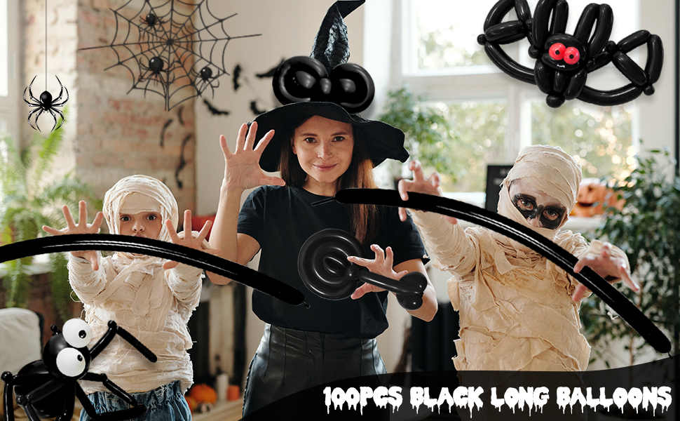 black 260 balloons