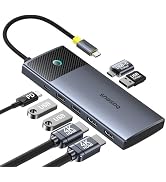 Baseus Docking Station for MacBook, 10Gbps USB C Docking Station Dual Monitor, USB C Hub for MacB...