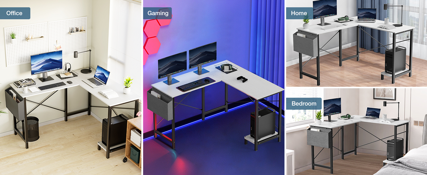 gaming desk l shape gaming table grey l shaped desk home office desks