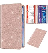 Bling Car Registration and Insurance Holder, PU Leather Vehicle Glove Box Organizer Wallet Case O...