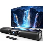 Sound Bar for Smart TV with Deep Bass & Crystal Dialogue – 60W 2.0 Channel Soundbar, Dual Woofers...