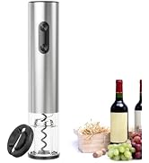 Wine Opener Wine Bottle Opener Reusable Electric Wine Bottle Openers,Battery Operated Automatic W...