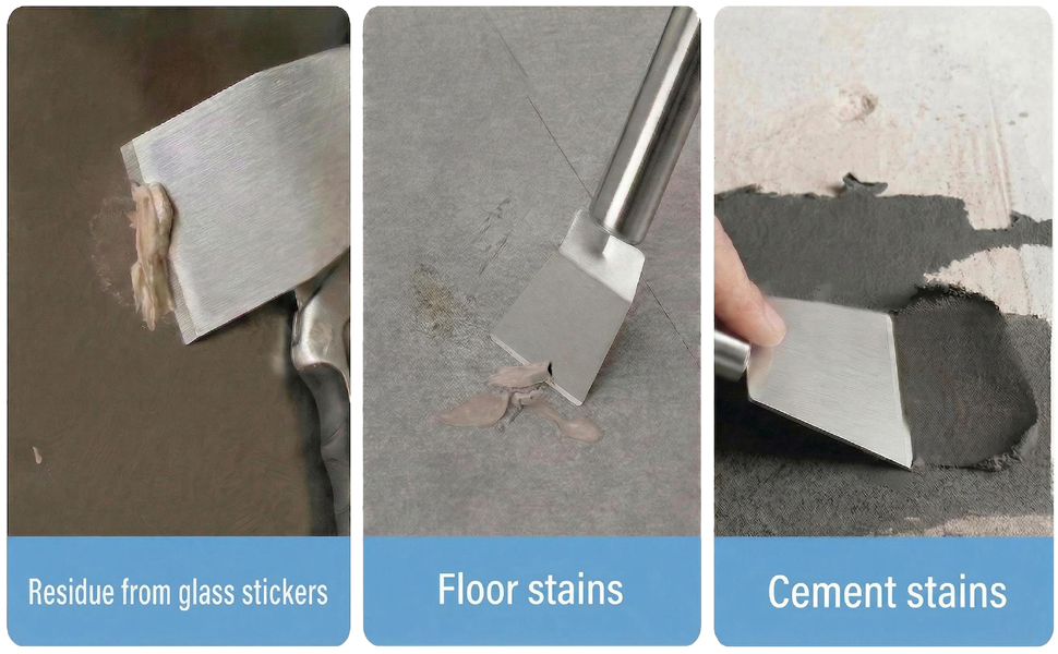 Stainless Steel Scrapers,Cleaning Scraper Tool,Paint Scrapers,Multifunctional Metal Scraper Tools-4