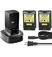 Replacement for Xbox 360 Controller Rechargeable Battery (2Pack), Including 2-in-1 Battery Charge...