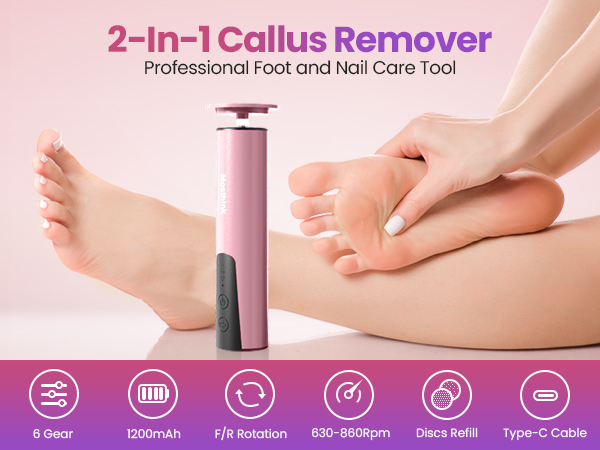 Cordless callus remover