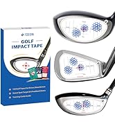 FODESAN Golf Impact Tape – Club Face Impact Stickers for Drivers, Irons & Woods with 5 Training S...