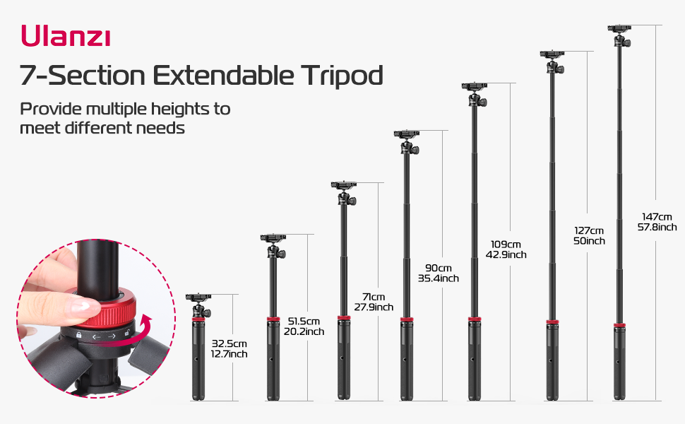 ulanzi light hand tripod camera holder for video recording camera selfie stick