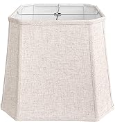 TOOTOO STAR Square cut corner lampshade, 10x13x10.5 inch medium table lamp shade floor lamp Beige...