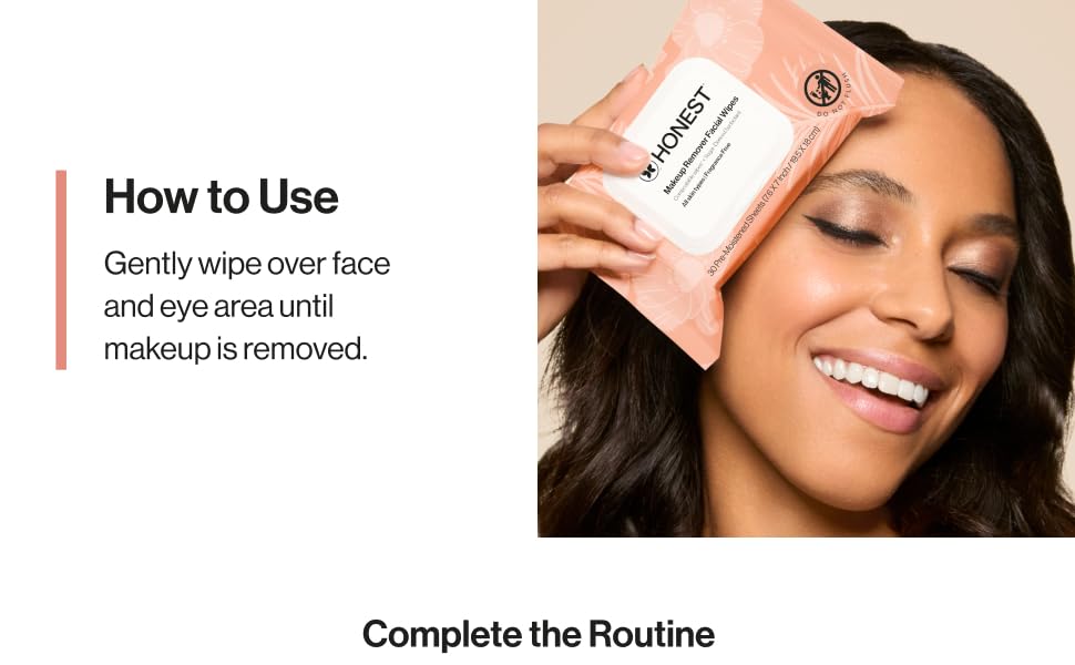 How to Use: Gently wipe over face and eye area until makeup is removed.