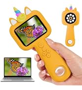 Magnify 2.4" Microscope for Kids, 600X-4800X Handheld Digital Miniscope, Portable Pocket Magnific...
