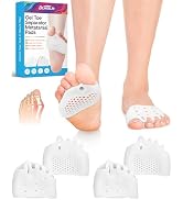 DLMDLM 2 Pairs Silicone Toe Separators for Women and Men, Metatarsal Bunion Corrector Cushion, So...