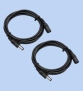 ANLINK 2 Pack 3ft DC Power Extension Cable 5.5mm*2.1mm Male to Female Power Cord for CCTV Securit...