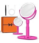 B Beauty Planet Makeup Mirror with Lights, Lighted Magnifying Mirror 20X with 3 Lighting and Adju...
